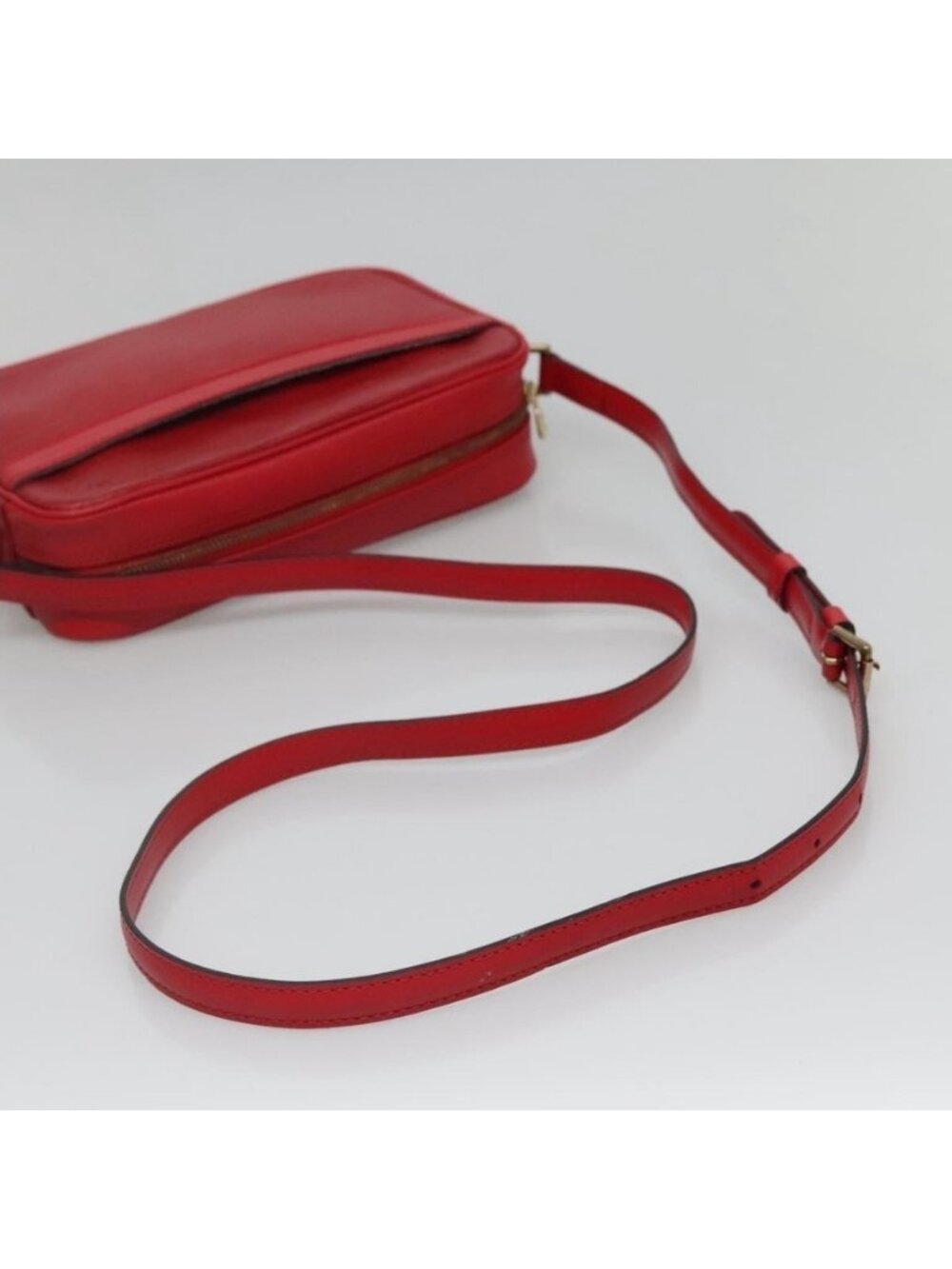 Authentic LOUIS VUITTON Epi Trocadero 23 Shoulder Bag Red M52307 LV - Picture 14 of 16